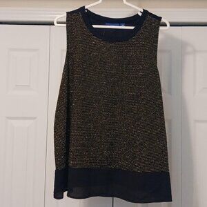 2/$16 - NWT Apt 9 Black/Yellow Tank Top Size XXL